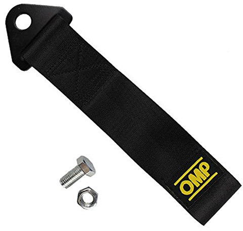 Lot de 2 sangles de remorquage pour voiture de rallye - décoration pour pare-choc avant , noir