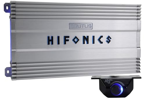 Hifonics BG-3300.1D Brutus Gamma Monoblock Super D Class 3300 Watt Car Audio Sound System Subwoofer Speaker Amp Amplifier with Bass Knob