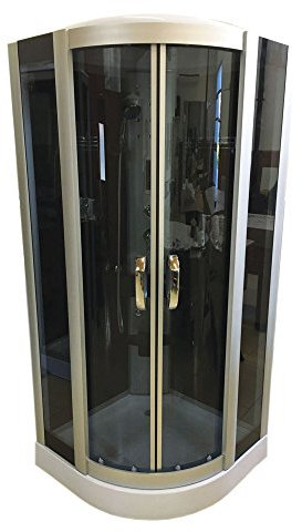 BOX DOCCIA IDROMASSAGGIO New York 90 X 90 cm Arredobagno CABINA DOCCIA CROMOTERAPIA