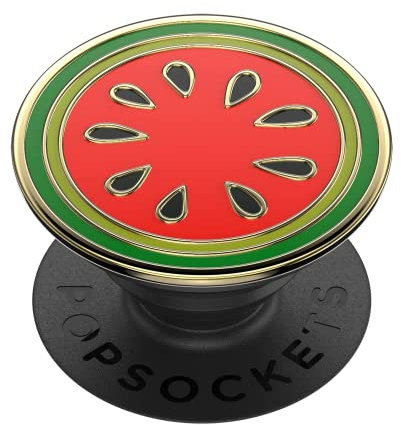 PopSockets PopGrip Poignée de téléphone en émail Motif pastèque