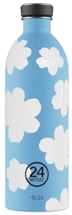 24BOTTLES Urban Bottle Bouteille isotherme 1 litre/500 ml/250 ml, bouteille thermos avec bouchon 100 % hermétique bouteilles écologiques sans BPA en acier inoxydable avec design italien [non