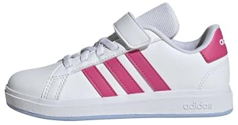 Adidas Unisex Kinder Grand Court 2.0 Shoes Children, FTWR White/Pulse Magenta/Glow Blue, 31 EU
