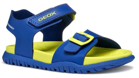 Geox Jungen J Fusbetto Bo Sandal, Royal Fluo Yellow, 37 EU