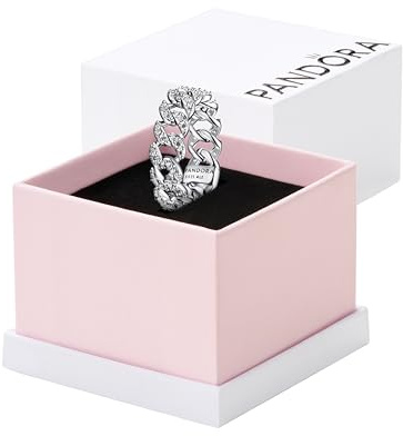 Pandora Women's Ring Sterling Silver 925 193557C01, 58/18,5, Sterling Silver, Cubic Zirconia