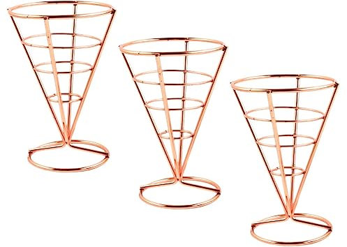 OFFSCH 3piezas Soporte para Papas Fritas Cesta para Comida Cesta para Pollo Frito Expositor De Bocadillos