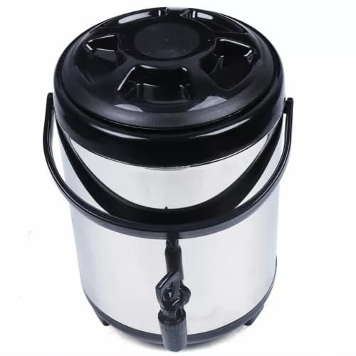 Donened - 8L Stainless Steel Drink Dispenser with Tap, Beverage Dispenser, Double Wall Insulation, Keep Warm Versatile Water Boiler, for Coffee, Tea, Water, Milk