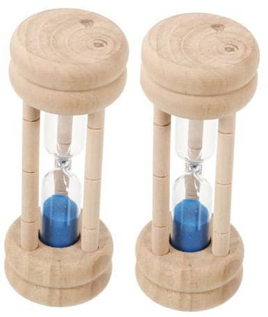 Holibanna 2pezzi Per Ragazzo Ragazza Ragazza Minuti Sabbia Timer Per Lavarsi i Denti e Giochi Design Portatile Cornice Per Attività in Decorazioni Domestiche