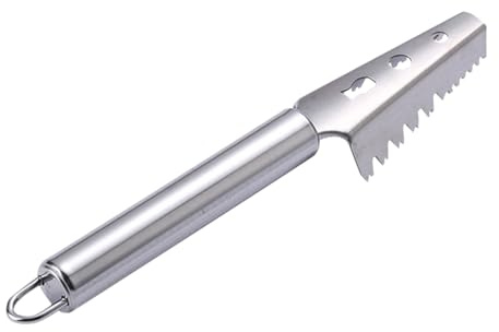 Herramienta Escamadora de Pescado | Quitador de Escamas,Utensilio de Acero Inoxidable para Cocinar Mariscos Preparación en Camping Restaurante Chef Familiar