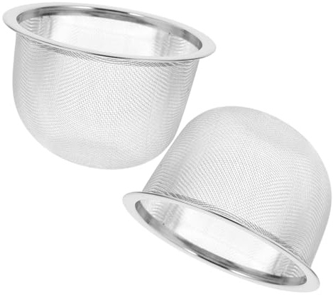 Veemoon 2 Pezzi Colino da Tè in Acciaio Inox 8 Cm Filtro Infusore Rete Fine per Teiera e Tazza Accessori Cucina per Infusione Tè Sfuso