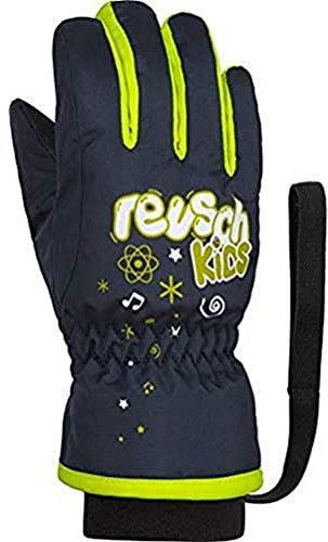 Reusch Kinder Kids Handschuhe, Dress Blue/Safety Yellow, III