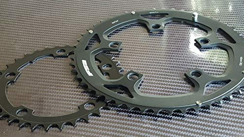 FSA (2x) Alloy Road Bike Chainrings 34 + 50 Tooth COMPACT 110mm 10/11s Road Bike (NEW) Shimano Compatible