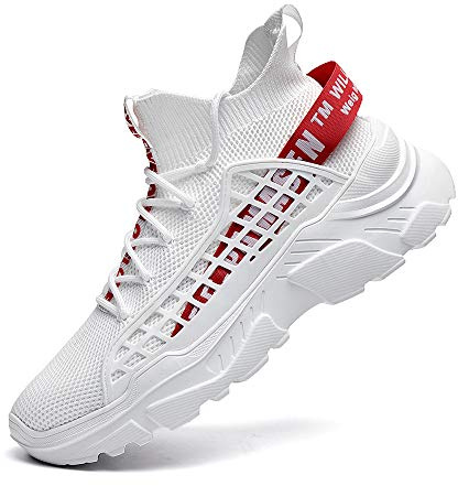 FUSHITON Scarpe Uomo Scarpe Ginnastica Sneakers Scarpe Alte Sportive Scarpe Casual Corsa Traspiranti Comode