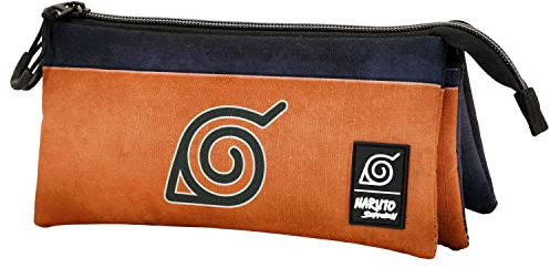 Naruto Symbol-Trousse Triple ECO, Orange