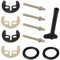 2 Set Basin Washer Sink Monobloc Mixer Tap Fixing Fitting Kit Bolt Kitchen Bracket,M8 Basin Washer Sink Monobloc Mixer Tap Fixing Fitting Tool Kit (Double Hole)