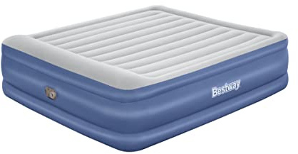 Bestway 80 x 76 x 22/2.03m x 1.93m x 56 cm Tritech Air Mattress King Built-in AC Pump