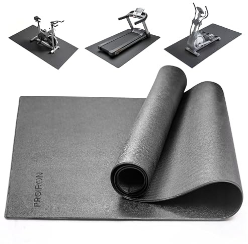 PROIRON Heavy Duty Exercise Equipment Mat, Non-slip Noise Reduction Floor Protector Mat for Treadmills, Bikes, Rowers, Cross Trainers and Other Gym Equipment