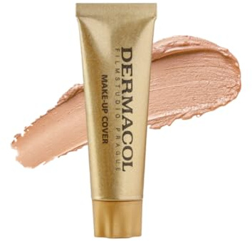 Dermacol-Full Coverage Mini Fondotinta 13g, fondotinta liquido opaco SPF 30, fondotinta waterproof per pelle grassa, acne e borse sotto gli occhi, tonalità di prodotti per il trucco a lunga durata-211