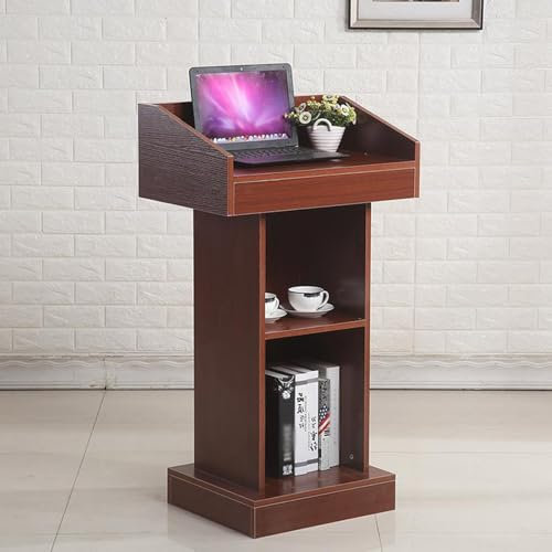 Podium Rednerpult Hölzernes Rednerpult Schulaula Leiterpodium Campus Lehrervortragstisch Bericht Präsentationsständer Einkaufszentrum Käuferschreibtisch Schulpult Konferenzdebatte Stan(Color:teak colo