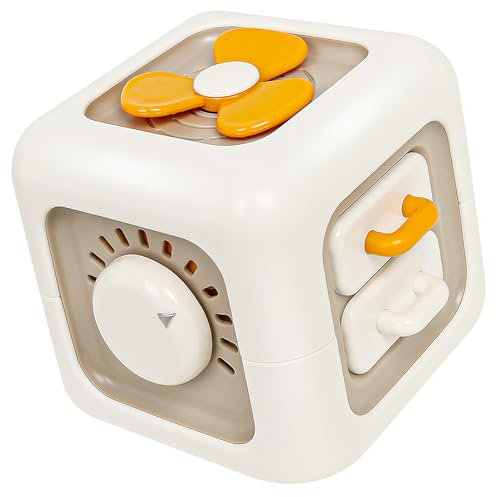 YIQOGAME Montessori Spielzeug ab 1 Jahr Motorikwürfel Lernspielzeug 6-seitiger Aktivitätswürfel – fördert spielerisch Feinmotorik und sensorische Entwicklung, Reisespielzeug für Babys
