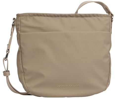 TOM TAILOR Sansa Damen Umhängetasche Crossbody Bag Mittelgroß Beige