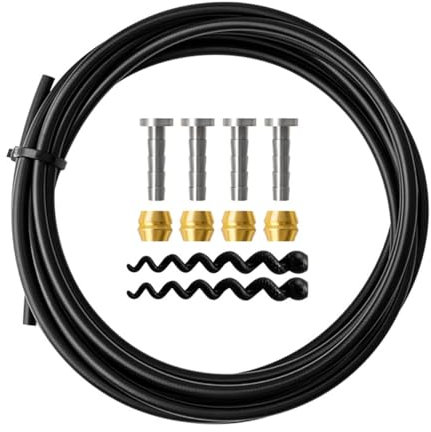 HOUSON 3.0 Meter Bicycle Hydraulic Brake line with Olive Connector Insert, Brake Hose Hydraulic disc Brake Hose Repair kit with Olive Connector Inserts Accessories BH90