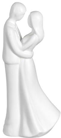 Ideen mit Herz Decorative Figurine Bride and Groom 2 | Wedding Couple Ceramic | Wedding Gift | Wedding Decoration | 20.9 cm High