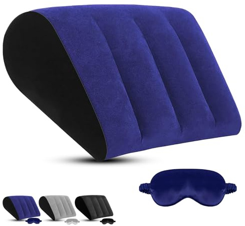 ProPillows Cuscino Gambe per Dormire – Cuscino a Cuneo e Mascherina per Dormire, Schienale Letto per notte che Riduce Pressione su Testa e Gambe