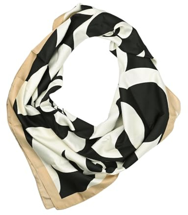 LUMBERJACK Sciarpa Donna Pura Seta, Foulard Fazzoletto da Collo, Fantasia Floreale, Quadrato 90x90 cm, Con Scatola Regalo