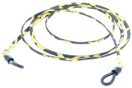 Glasögonband/glasögonband med leoparddesign gul