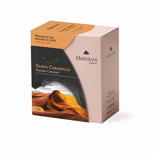 Caffè aromatizzato al Caramello | Caffè macinato per Moka | Selezione Espresso i Meridiani g 125 | Gli aromatizzati per moka