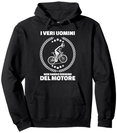 Ciclista Divertente Ciclismo Bicicletta Regalo Vintage Uomo Felpa con Cappuccio