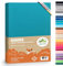 Premium Kinder Spannbettlaken leevitex® | 1er Set | Für Babybett & Kinderbett 70 x 140 cm | 100% hochwertige Mako-Jersey-Baumwolle | Öko Tex geprüft | Petrol