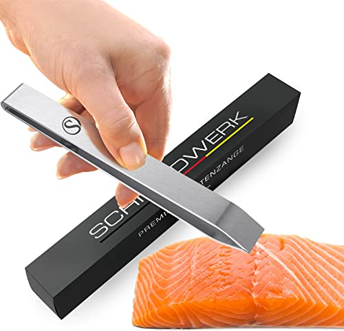 SCHMIEDWERK Pince à arêtes | Pince à arêtes de qualité professionnelle | Pince à poisson en acier inoxydable pour ébavurer