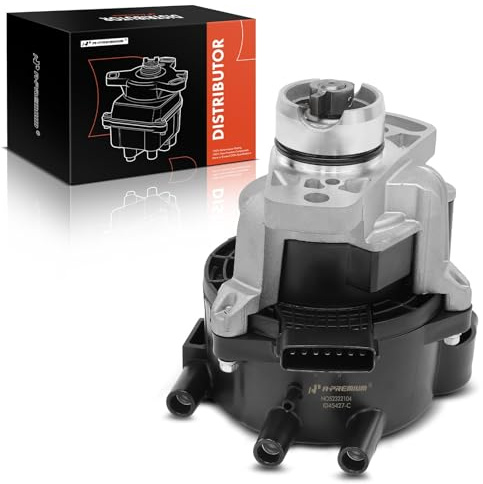 A-Premium Ignition Distributor with Cap and Rotor Compatible with Chrysler Sebring 2002-2005 & Dodge Stratus 2002-2005 & Mitsubishi Eclipse 2002-2005, Galant 2002-2003, 3.0L