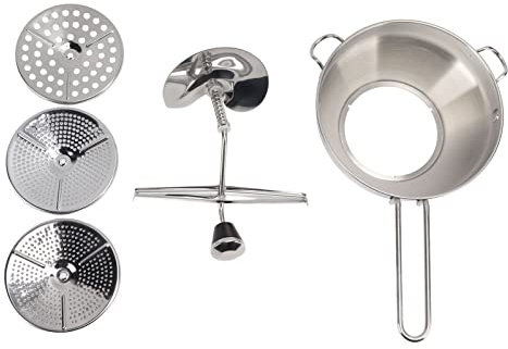 Molino De Alimentos De Acero Inoxidable, Triturador Manual De Mermeladas, Prensa De Barro Para Verduras, Frutas, Patatas, Ajo, Exprimidor De Prensa De Alimentos Multifuncional, Para Frutas Y Verduras