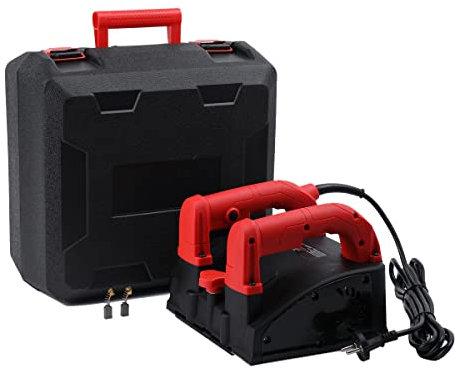 ECUTEE Smerigliatrice per Muri 1200 W, Fresa Elettrica per Intonaco da Parete, Smerigliatrice da Parete, Fresa per Ristrutturazione, Larghezza 150 mm Altezza Regolabile: 1-4 mm