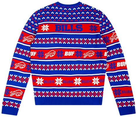 FOCO Herren NFL Team Big Logo Ugly Sweater