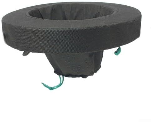 Flytande växtkorg, svart 25 cm diameter damm plantering påse för vatten trädgårdar vattenväxter jordhållande rotskydd