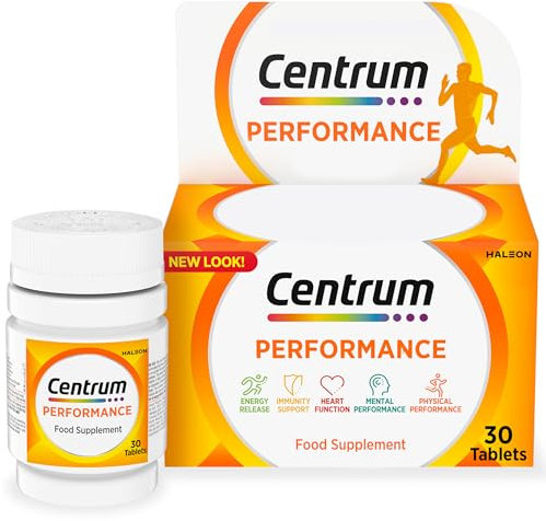 Centrum Performance Tablets Multivitamin & Mineral Supplements, 21 essential nutrients, including vitamin C, D, and Iron, 30 ct