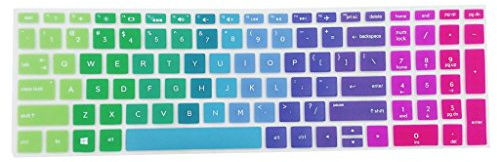 D DOLITY Copertura Proteggere Polvere Antigraffi per Tastiera Desktop Laptop - Rainbow, per HP 15-BF 14-BF 15ab
