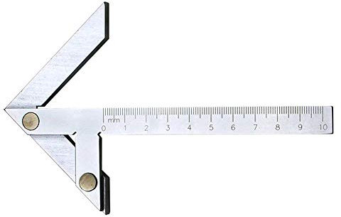Zentriermesser-Lineal, Edelstahlwinkelfinder, Ingenieure, Winkelmesser, Mittenfinder, Trenner, Bohrspitze, Werkzeug für die Hardware-Bearbeitung, zylindrische Zentrierung, Winkelmarkierung, silber