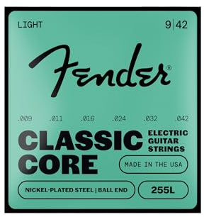 Fender® »CLASSIC CORE NICKEL PLATED STEEL ELECTRIC STRINGS« Corde per chitarra elettrica - Ball End - 255L 009/042
