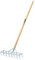 Draper 09994 Long Handled Steel Harrow Rake and Sacrifier, Silver