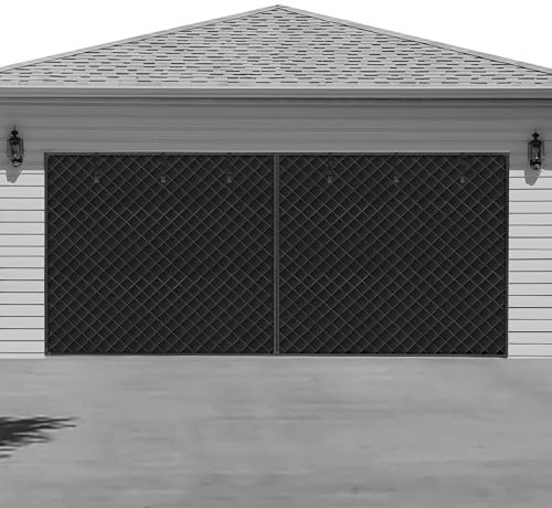 Garage Door Insulation Kit, Garage Insulated Door Curtain, Garage Screen for Winter, Weatherproof, Windproof, Soundproof(16 * 8Ft)