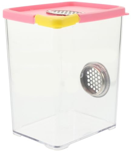 Hemobllo Acrylic Reptile Enclosure Breeding Box 10.5x8x13cm High Transparency Terrarium for Frogs Jumping Spiders Mantis Habitat Small Terrarium for Insect and Hermit Crab Care
