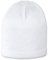 Sterntaler OCS Strickmütze - Klassische Babymütze aus Baumwollgarn (Bio) - Unisex Übergangsmütze ab Geburt - Basic Kopfbedeckung - Beanie Mütze einfarbig - weiß, Größe 33