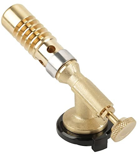 Tragbarer professioneller Gasbrenner aus Messing mit elektronischer Zündung für Butan Küche Kochgas BBQ und Schweißen