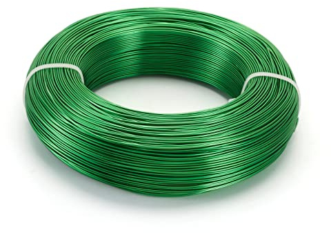 PandaHall Aluminum Wire for DIY Manual Arts Jewelry Making (Green, 18 Gauge(1mm)-656ft)