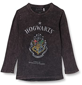 Camiseta de Manga Larga Infantil Harry Potter Gris Oscuro