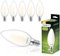 Lumiled B35 E14 LED Lampe 7W (ersetzt 60W), 806 Lumen, Vintage Filament Milch Glas Leuchtmittel Kerze Kerzeform 3000K Warmweiß Birne Lampen 360° Strahlwinkel Glühbirnen Kerzenbirnen 6er-Pack